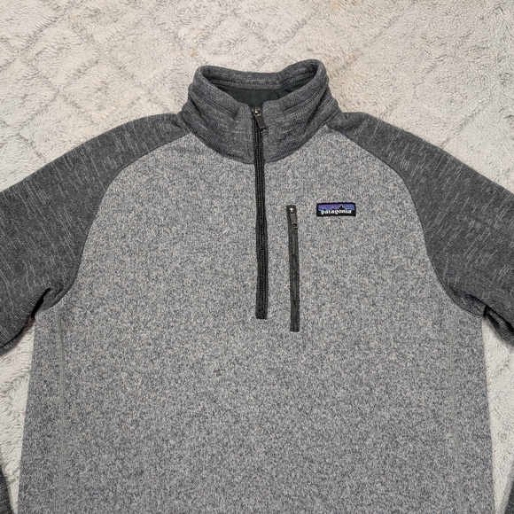 Patagonia Jacket Mens M Gray Forge Nickel Better Sweater ¼ Zip Fleece Outdoor - Picture 2 of 8